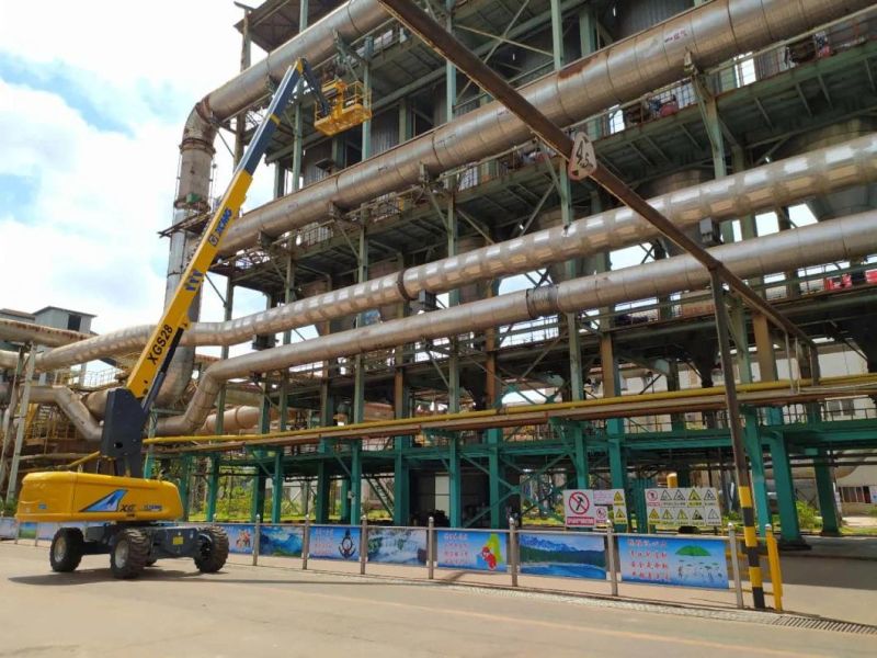 28m Platform Hydraulic Mobile Xgs28 Telescopic Boom Lift Platform