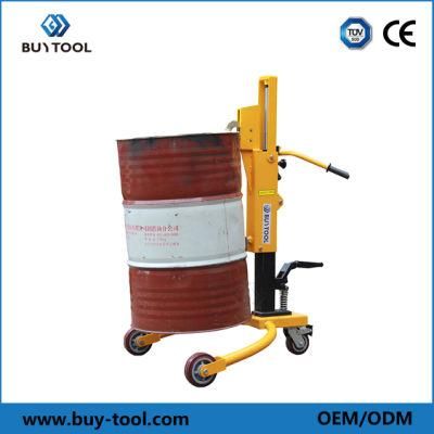 Factory Production and Exporting 350kg Portable Hydraulic Hand Drum Truck