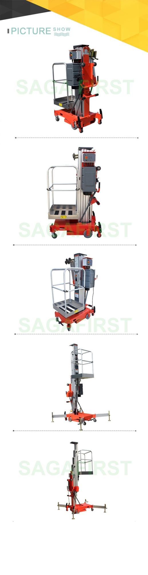 3.5~7.9m Portable Lifting Tool Material Aluminum Alloy Cargo Lift