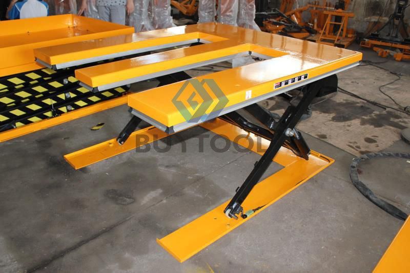 Low Profile E-Shape Top Platform Hydraulic Scissor Lift/ Lifting Table