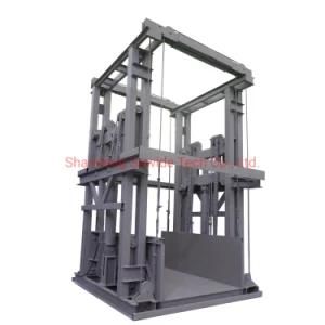 Heavy Load Hydraulic Goods Freight Cargo Lift Elevator Goods Lift for Warehouse Cargo Elevator Vertical Cargo Lift
