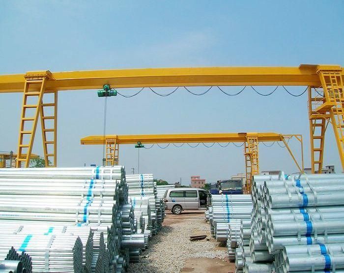 Electric Rail Traveling Single Girder Hoist Gantry Crane