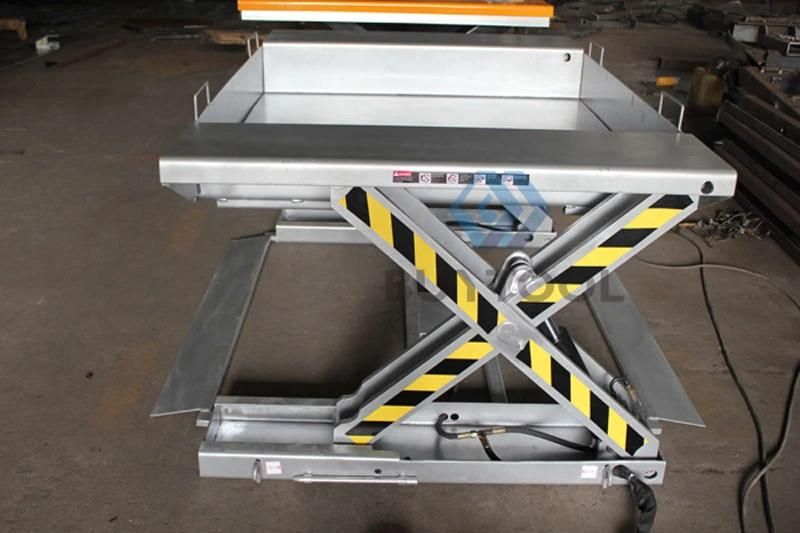 Low Profile Electric Stationary Scissor Lift Table Hx1000