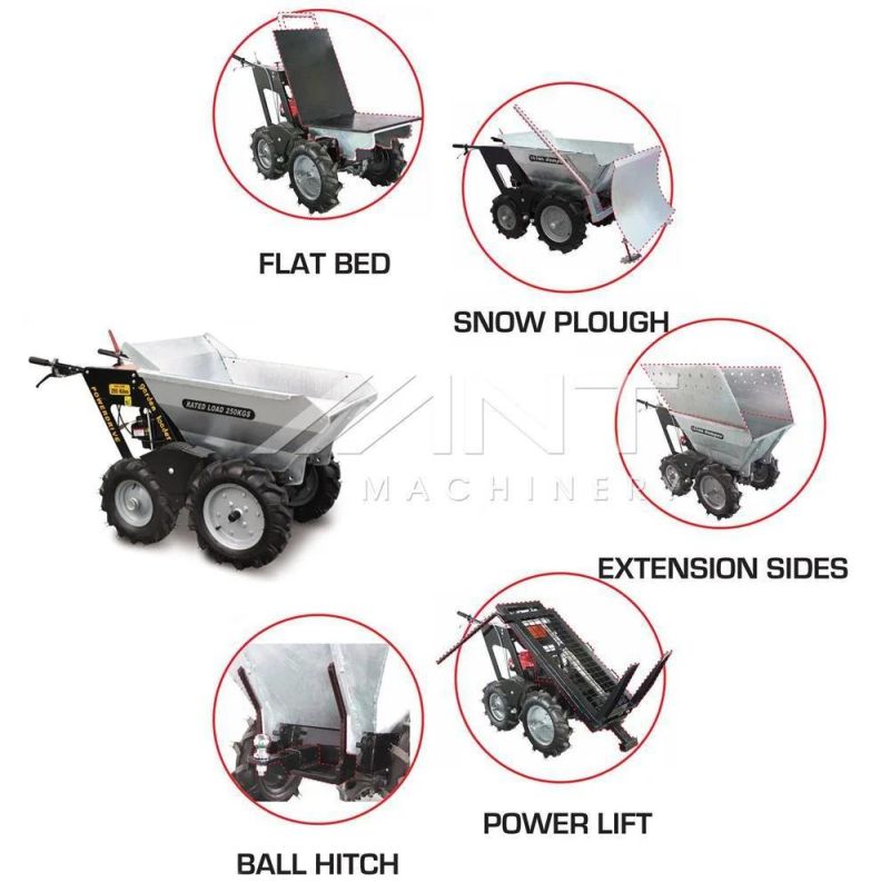 Hot Sale in Denmark High Quality Manufactors Mini Loader Mini Tractors Mini Dumper Wheel Barrow Sand Loader Tipper Truck