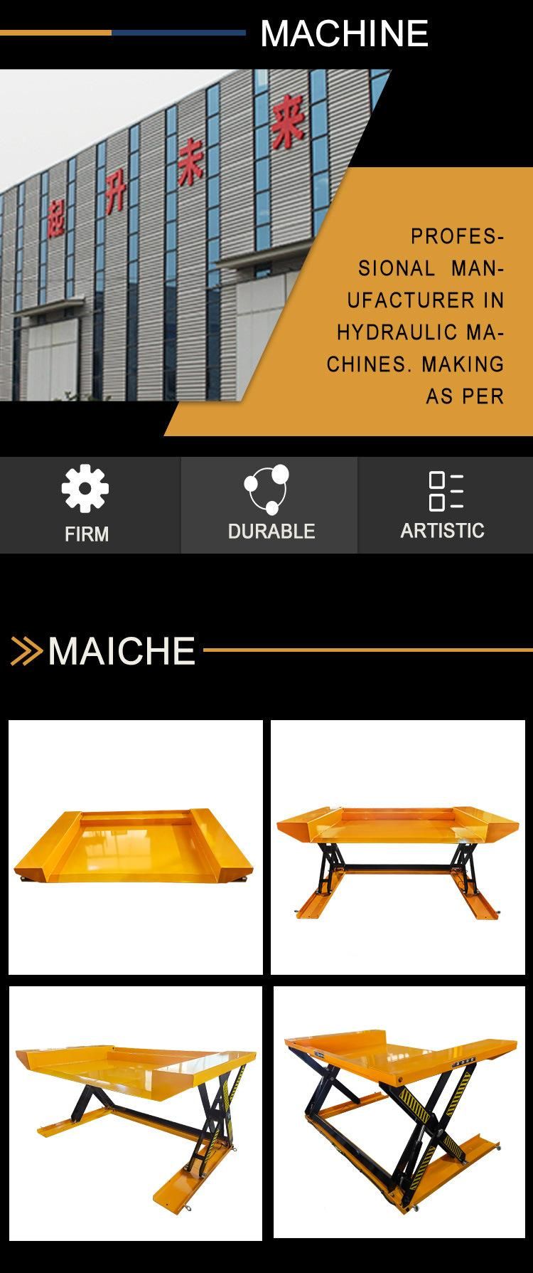 Cusotmized Manual Scissor Lift Portable Platform Lifts in Selling