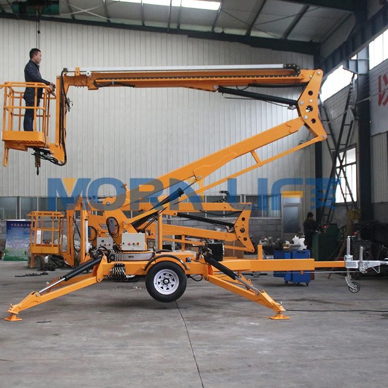 16m Aerial Man Lift Trailer Mounted Boom Lift