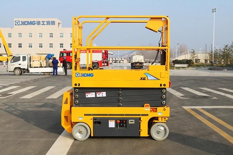 XCMG 8m Gtjz0607 Small Mobile Scissors Lift Aerial Work Platform Hot Sale