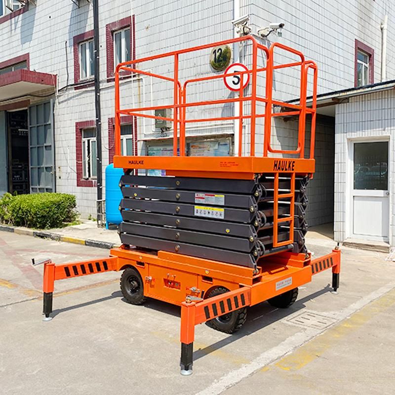 Ce ISO Factory Supply Electric Scissor Lifts Self Moving Aerial Work Platform/ Mobile Hydraulic Lift for Rent
