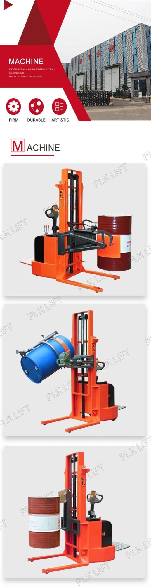 Plk Drum Handling Equipment Battery Operated Drum Lifter