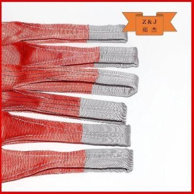 5t Red Double Flat Eye to Eye Lifting Belt Polyester Webbing Sling
