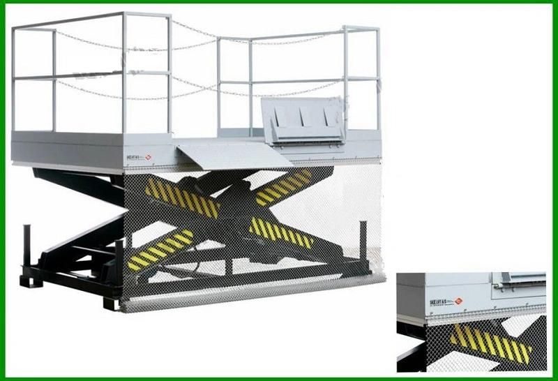6 Tons Cargo Lifting Table Fixed Scissor Lift with Ce