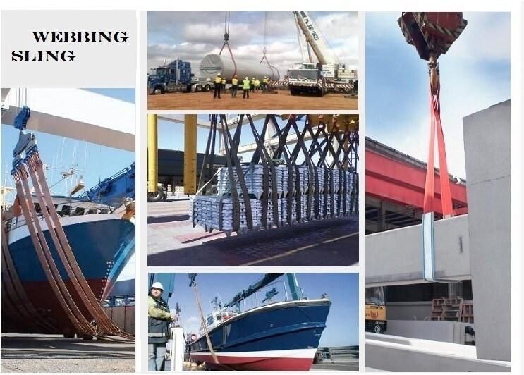 Ce GS TUV Standard Polyester for Lifting Flat Webbing Sling (NHWS-B)