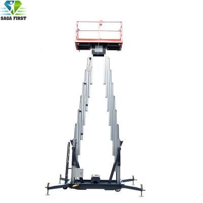 Single Dual Masts Aluminum Man Lift with Ce