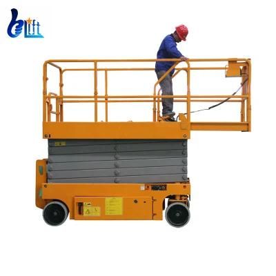 6m Load 300kg High Hydraulic Self Propelled Driven Mobile Lift Jack Electric Hand Movable Scissor Lift Tables for Materials