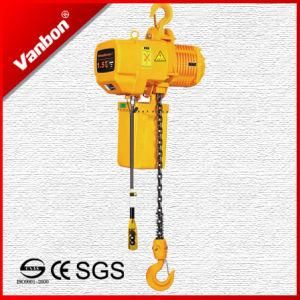 Vanbon 1.5ton Hook Suspension Type with Japan Fec G80 Chain and Schneider Contactor Electric Chain Hoist