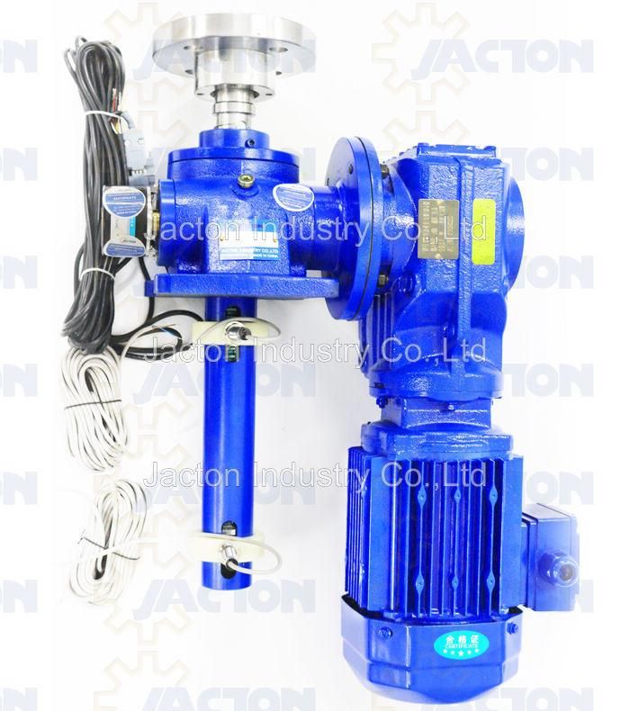 Best Gear Moter Jack Screw, Electric Screw Jack Can Also Be Called Motorized Screw Jack, It Includes a Worm Gear Screw Jack and an Electric Motor