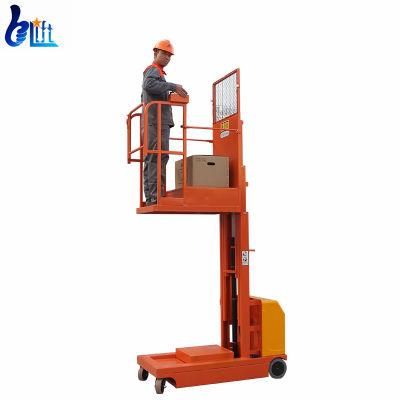 EU Us Standard Factory Use Medium Level Order Picker Supplier with 4.7m-6.5m Working Height