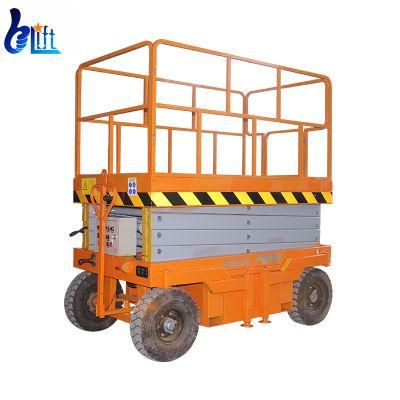 14m Scissor Lift 500kg 1 Ton Scissor Lift Table Warehouse Man Lift