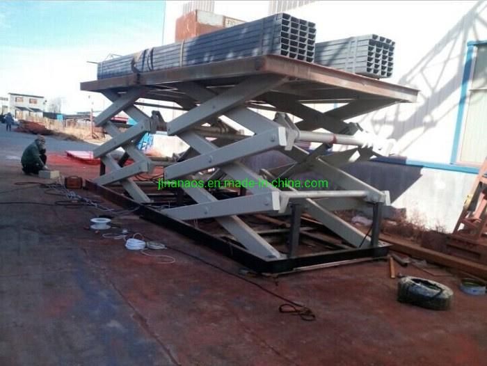 Hydraulic Scissor Cargo Lift Platform Designed with Two-Scissor Structure