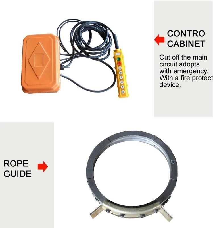 China Manufacture CD MD 1ton 2ton 3ton 5ton 10ton 16ton Electric Wire Rope Lifting Hoist