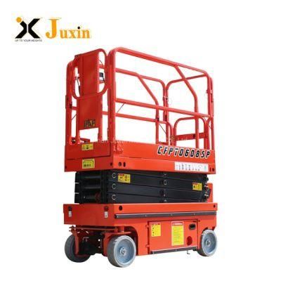 China Juxin Cheap Price Indoor Small Electric Scissor Lift for Sale
