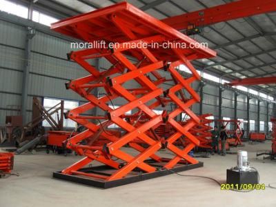 CE approved heacy loading hydraulic double scissor lift for sale