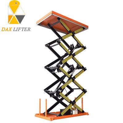 4m High Telescopic Aerial Working Platform Scissor Lift Table