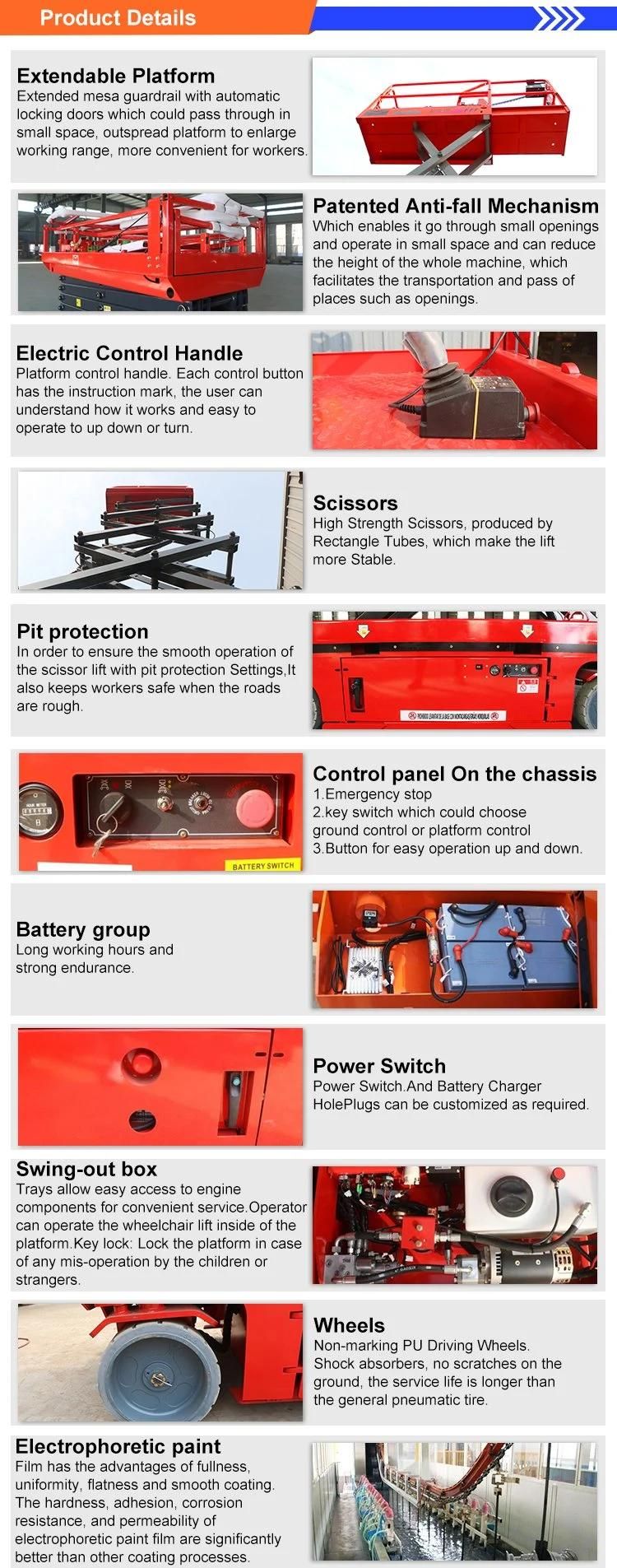 ISO 9001 Approved 16m Morn CE China Man Mobile Lift Table