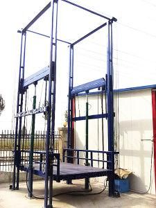 Vertical Chain Lifting Stationary Goods Lift with Elevator Parts