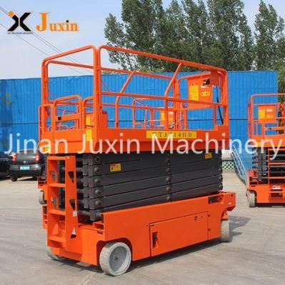 Jinan Juxin Mobile Scissor Lift Table Electric Self Propelled Hydraulic Scissor Lift Aerail Platform