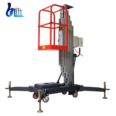 8m 10m Single Mast Aluminum Aerial Work Platform Lift with CE