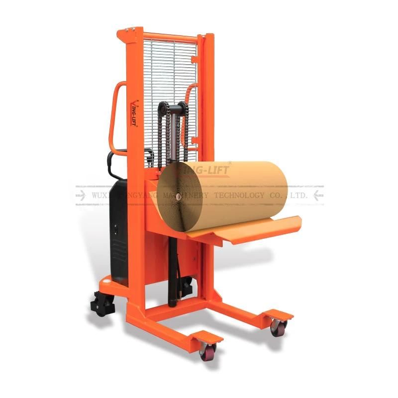 Semi Electric Roll Stacker Lifting Height 1500mm and Loading Capacity 1000kg