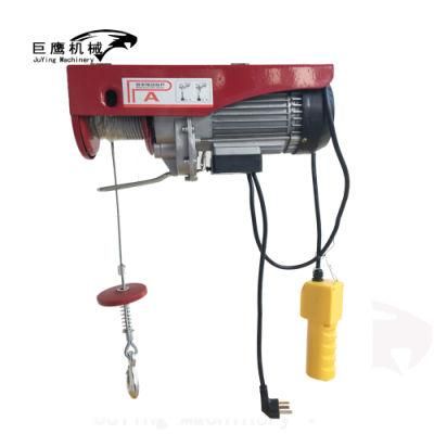Lifting Weight 600kg Mini Type Hoist 220V with Emergency Button