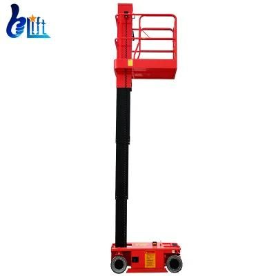 CE 4m Hydraulic Aerial Lifting Equipment Vertical Mast Lift for Construction
