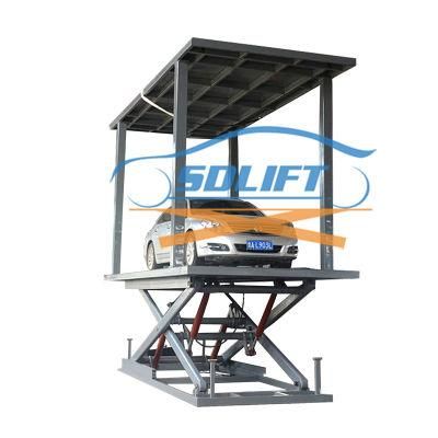 Double Deck Car Scissor Vehicle Garage Car Lift