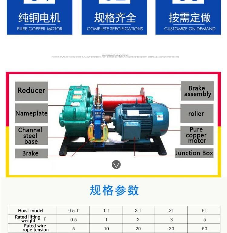 High-Quality Electric Winches Made in China Are Used in Construction, Mining, and Upgrading
