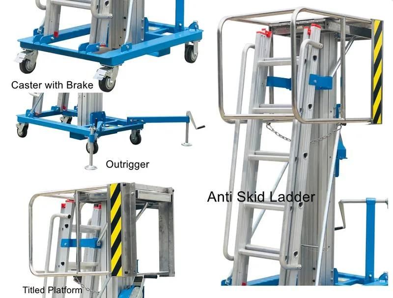 4.6m Platform Height Hand Winch Elevating Platform
