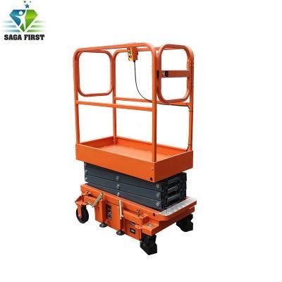 V 3m 3.9m Mini Semi Electric Mobile Hydraulic Scissor Lift Table