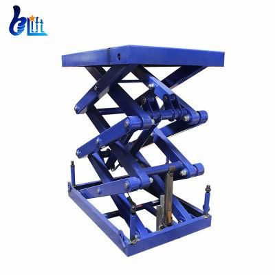 Customize Max Height Load Platform Size Stationary Hydraulic Lift Mini Building Material Lifting Machine