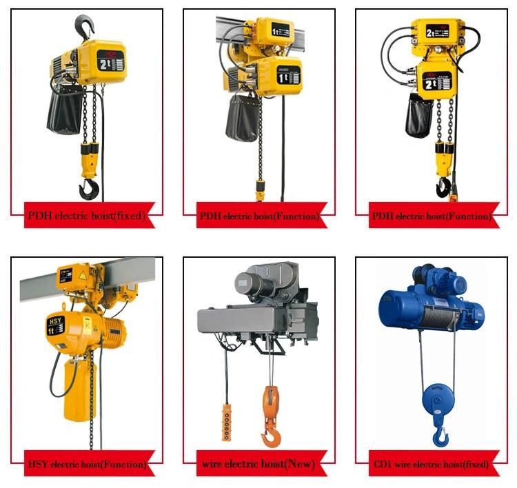 Free Shipping 1000kg Wire Rope Push Electric Hoist