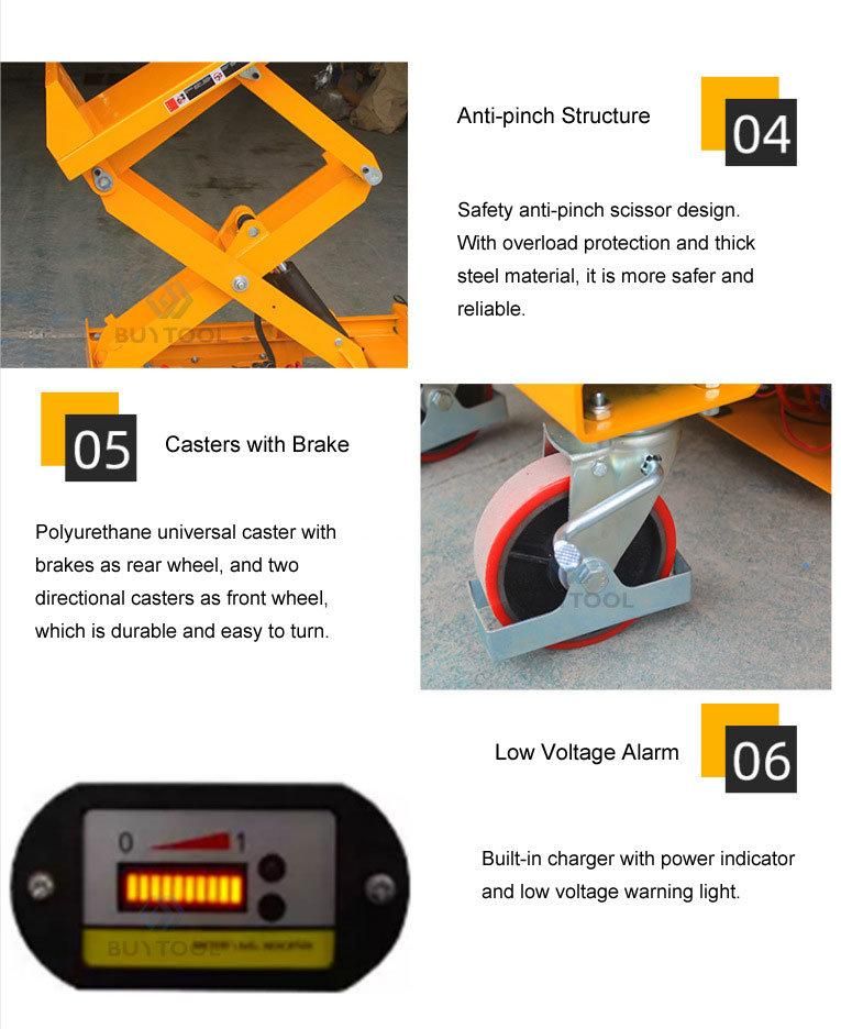 12V Electric Mobile Lift & Tilt Transport Lift Equipment