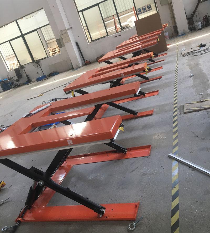 Low Profile E-Shape Top Platform Hydraulic Scissor Lift/ Lifting Table