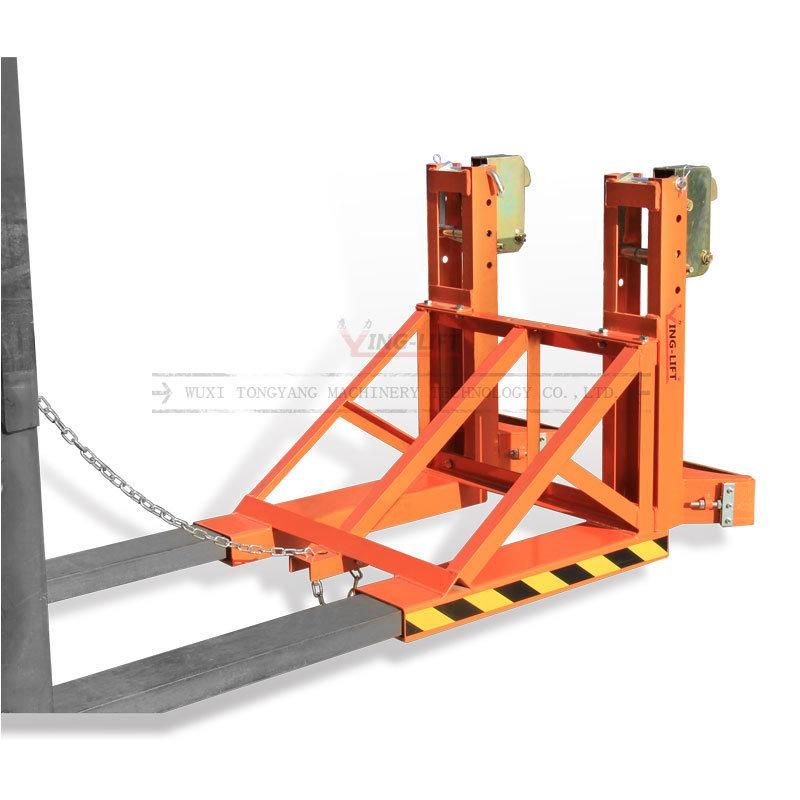 Dg1000A Forklift Mounted Rubber-Belt Drum Grabbers with Loading Capacity 1000kg From China Factory
