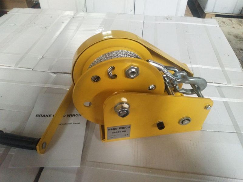 2600lbs*10m Manual Wire Rope Puller Hand Operated Cable Winch