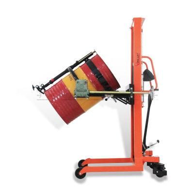 Lifting Height 1500mm Manual Drum Lifter with Brake Wheel for Oil Drum Lifting Equipment