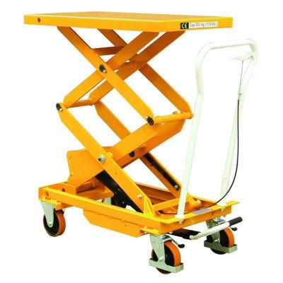 Mobile Manual Hydraulic Scissor Lift Table Cart