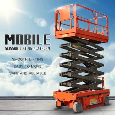 Fully Electric Self Propelled Aerial Lifting Platform Hydraulic Scissor Lifter Stick