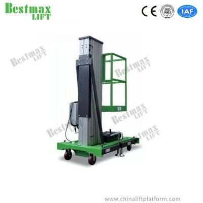 6m Single Mast Mobile Vertical Lift for Work at Height
