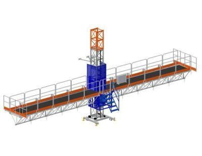 Facade Lifting Electric Scaffolding Motorized Platform Mast Climber Lift Heavy Duty Load Platform