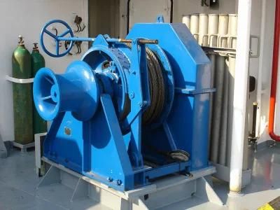 Electric Hydraulic Anchor Winch Grooved Drum Trawl 60ton Mooring Windlass
